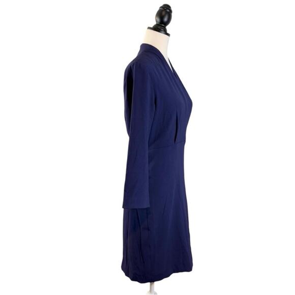 MM Lafleur Niko Dress Dark Blue
Sheath Faux Wrap Knee Length, Size 4 - Picture 5 of 14